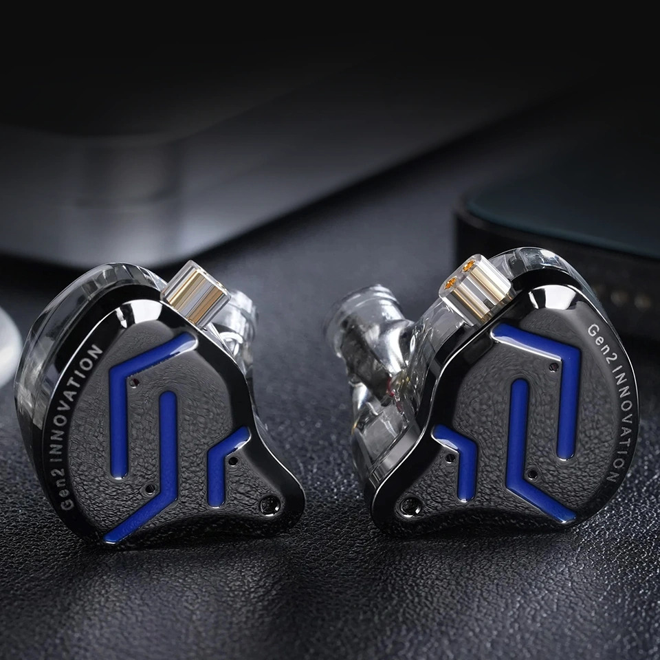 Вакуумные наушники KZ ZSN PRO 2 Hi-Fi гибридные с 2 драйверами и микрофоном